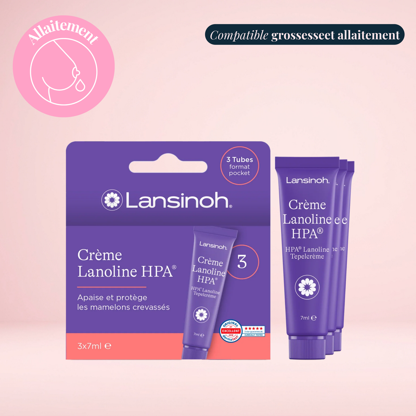 Crème Lanoline HPA – Soin mamelons allaitement 100% lanoline