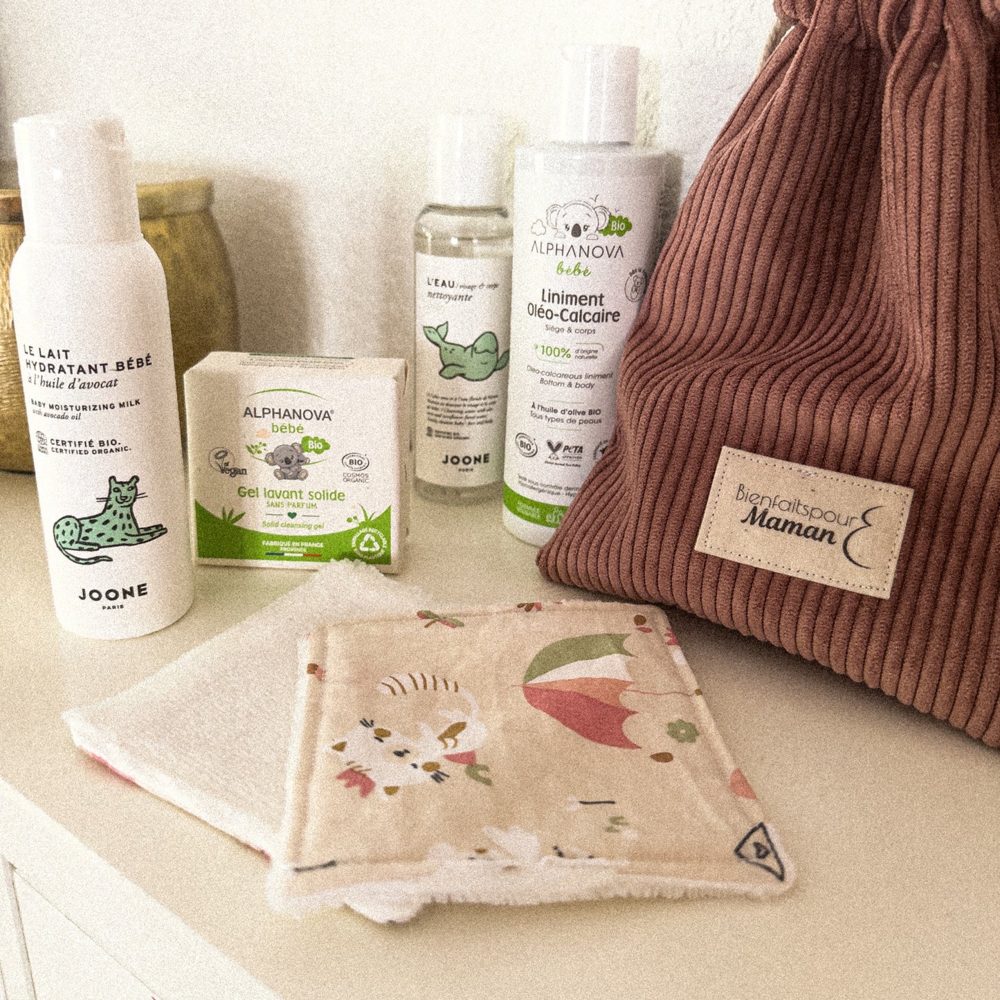 Zoom sur les produits bio : Alphanova, Joone, lingettes réutilisables, tous compatibles dès la naissance