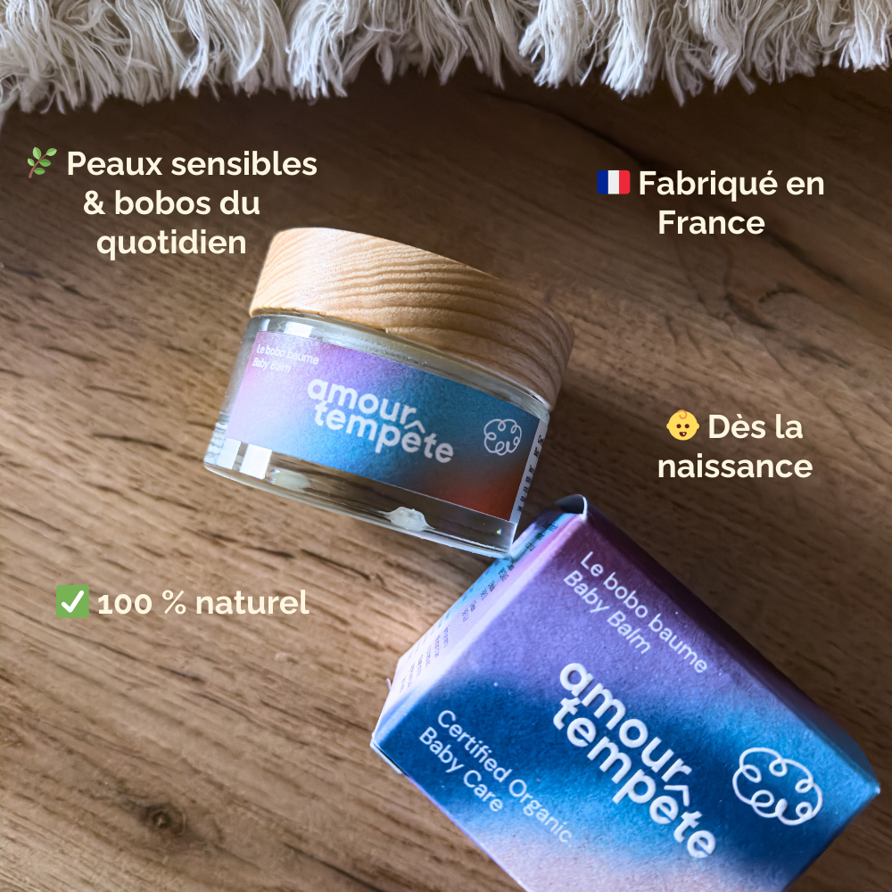 Bobo Baume bébé certifié bio – 100 % naturel, sans parfum, idéal dès la naissance