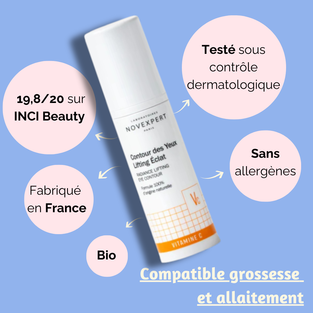Contour des Yeux Lifting Éclat - Hydrate, Illumine, et Lisse, pour un regard plus lumineux et des ridules réduites