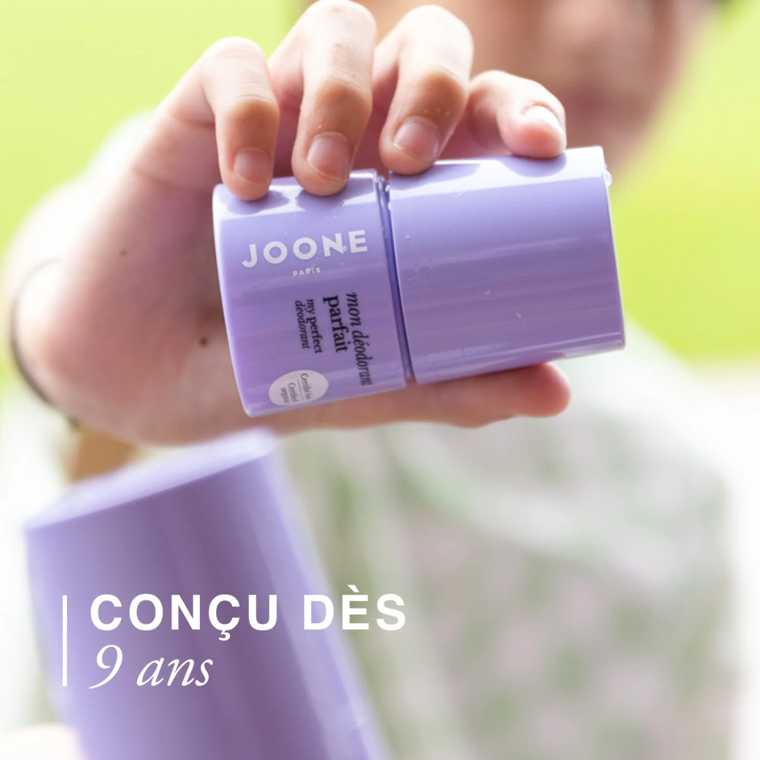 Photo application “pas d’inconfort”
Application déodorant bio ado Joone, douceur et confort pour peau sensible