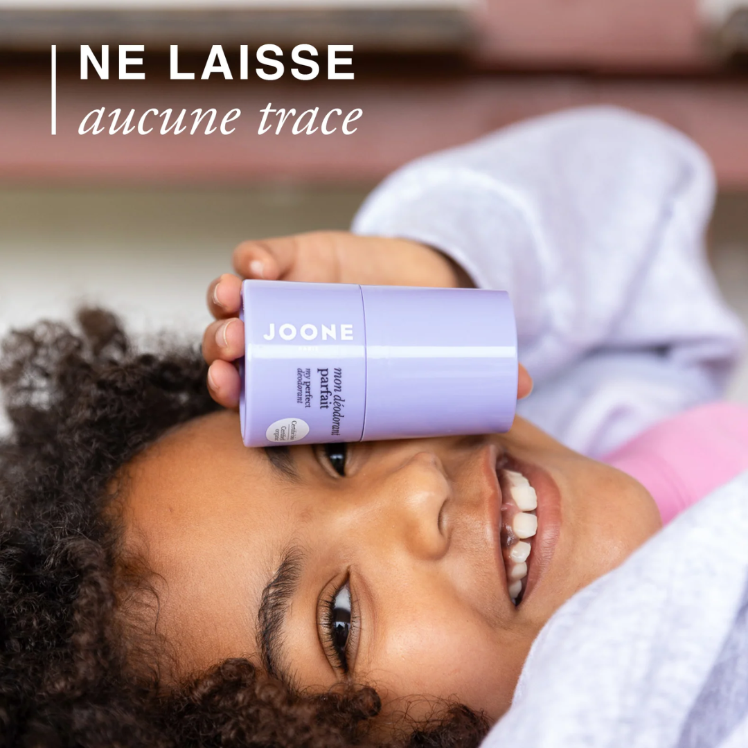 Photo zoom “ne laisse pas de traces”
Déodorant ado Joone qui ne laisse pas de traces jaunes, parfum frais subtil