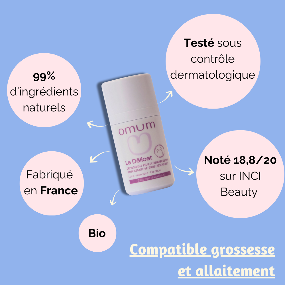 Le Déodorant Le Délicat : Vegan, Bio, et fabriqué en France.