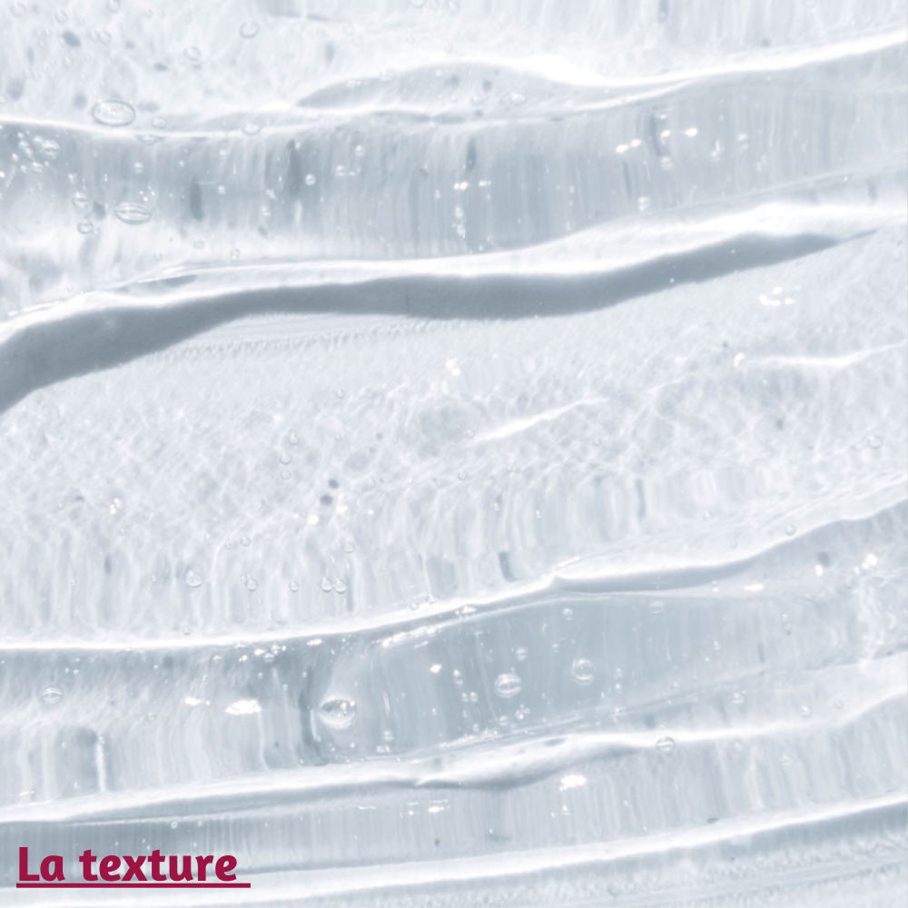 La texture douce et non grasse du gel L’Intime pour un confort immédiat.