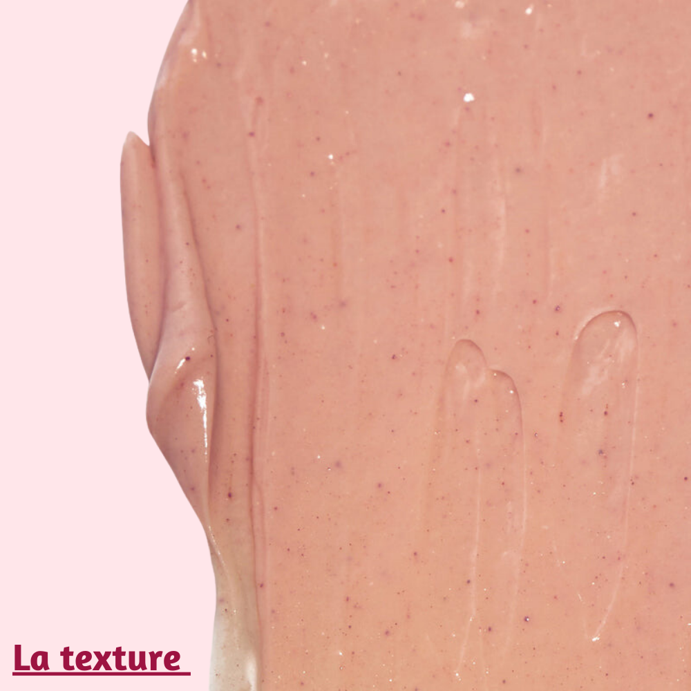 Texture du Masque Détox Novexpert - argile rose douce et apaisante