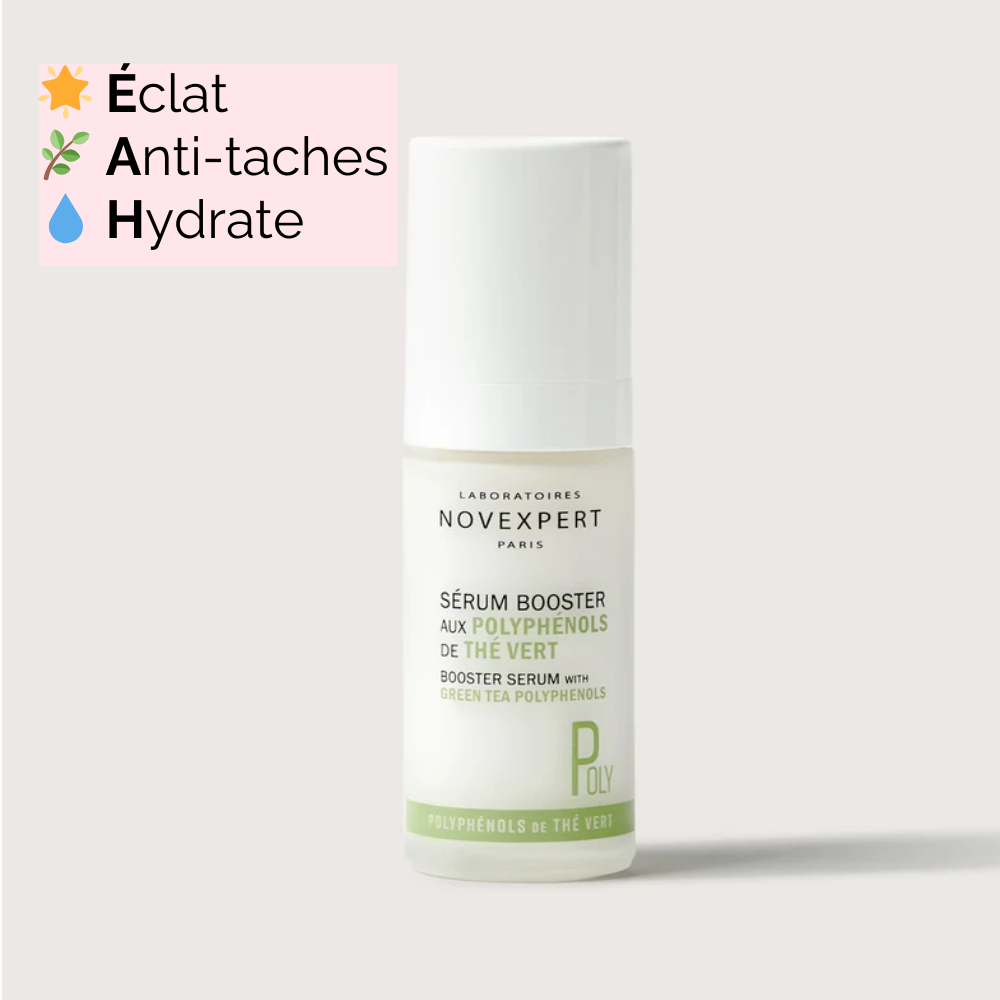 Sérum Booster Anti-taches Polyphénols de Thé Vert - Réduction des taches, éclat du teint et hydratation