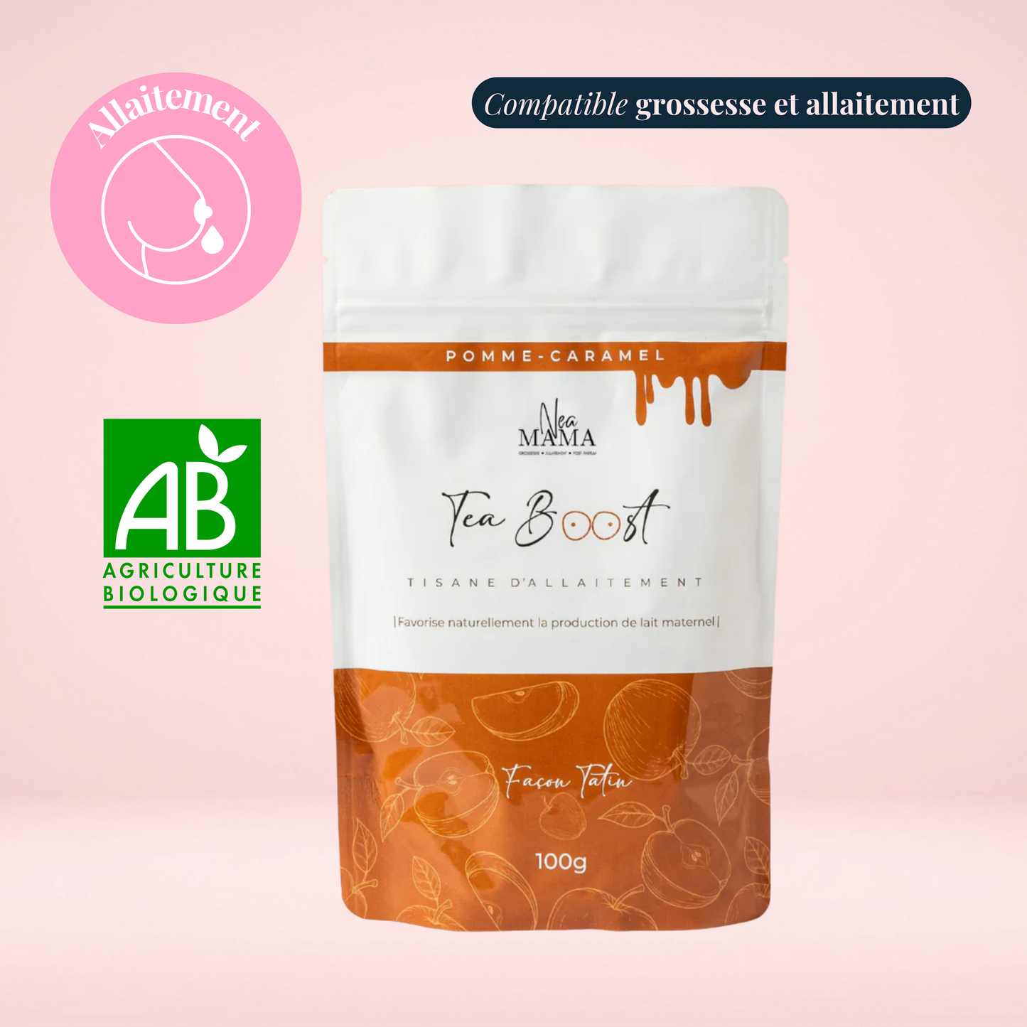 Tisane allaitement Pêche Melba