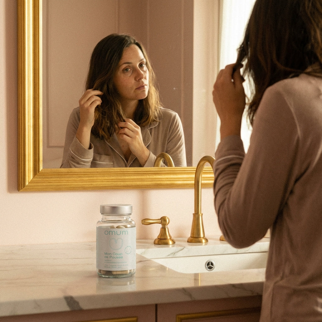 Routine anti-chute de cheveux post-partum – soins et compléments naturels