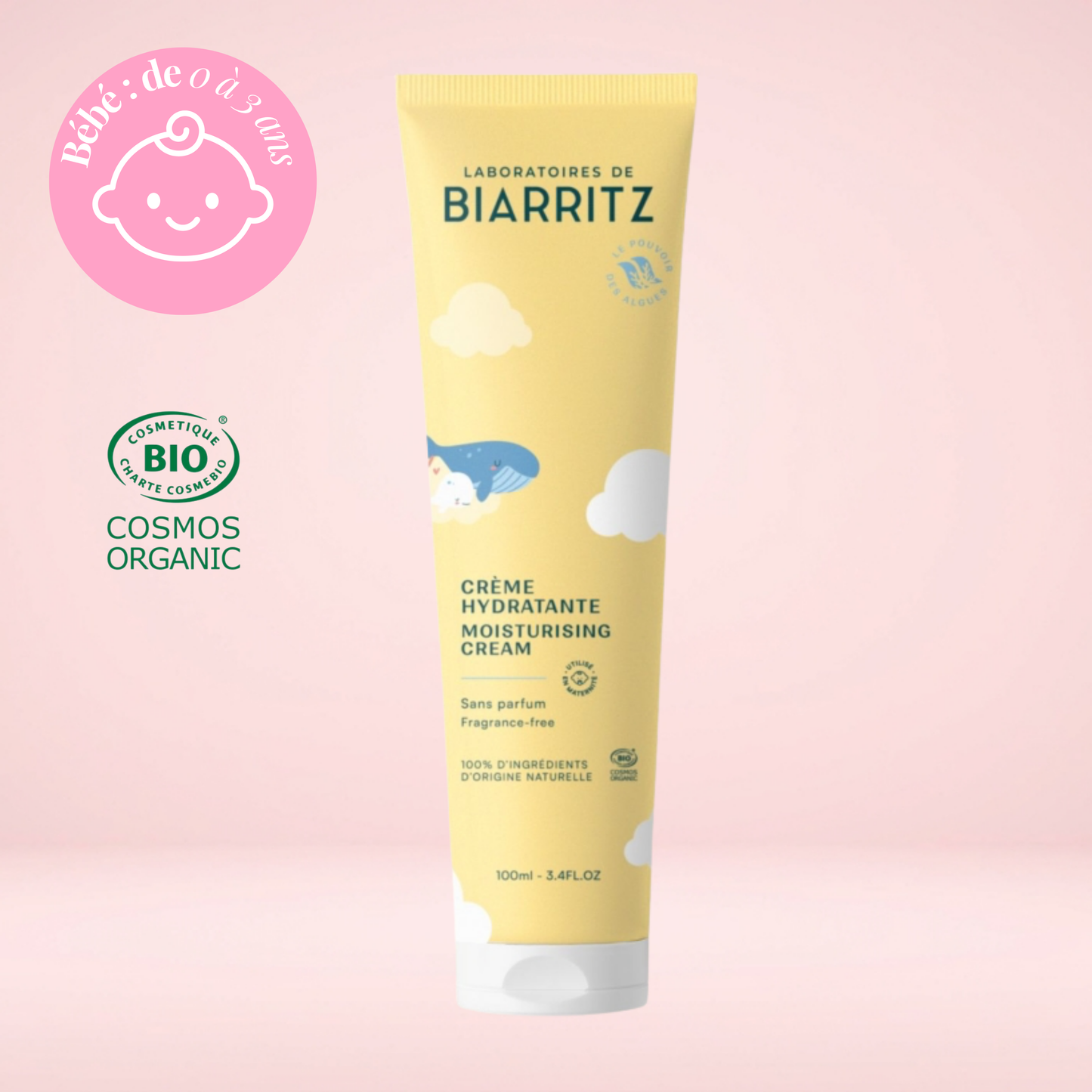 Crème hydratante bébé bio