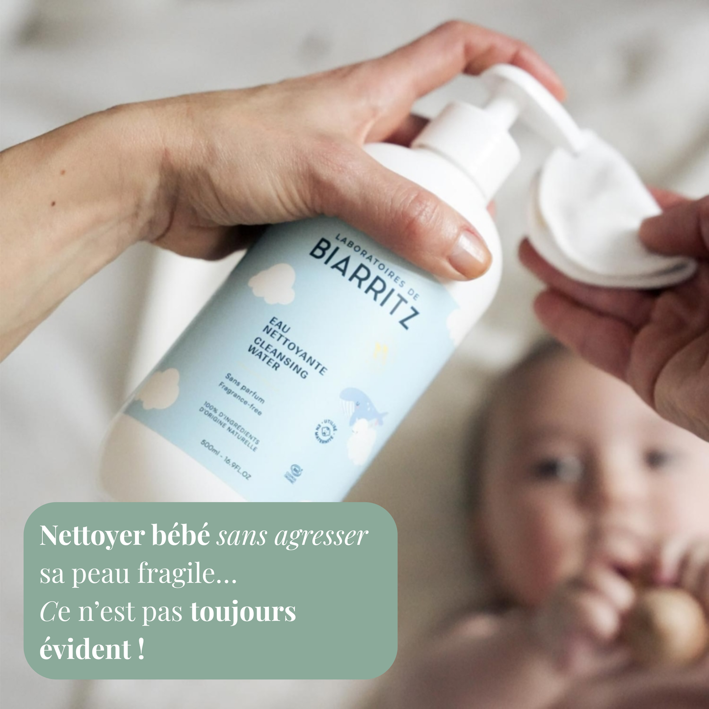 Eau nettoyante bébé bio