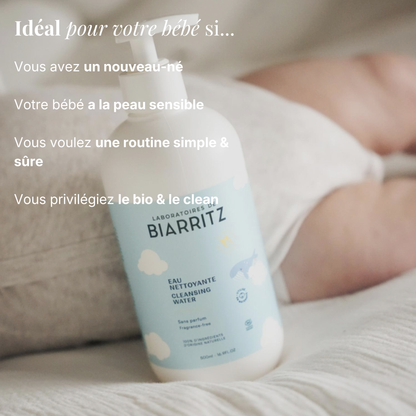 Eau nettoyante bébé bio