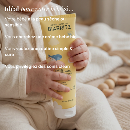 Crème hydratante bébé bio