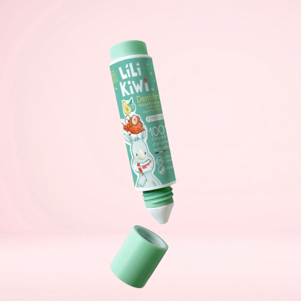 Dentifrice Fluor Pomme-Poire 3–12 ans 1000 ppm・LiliKiWi