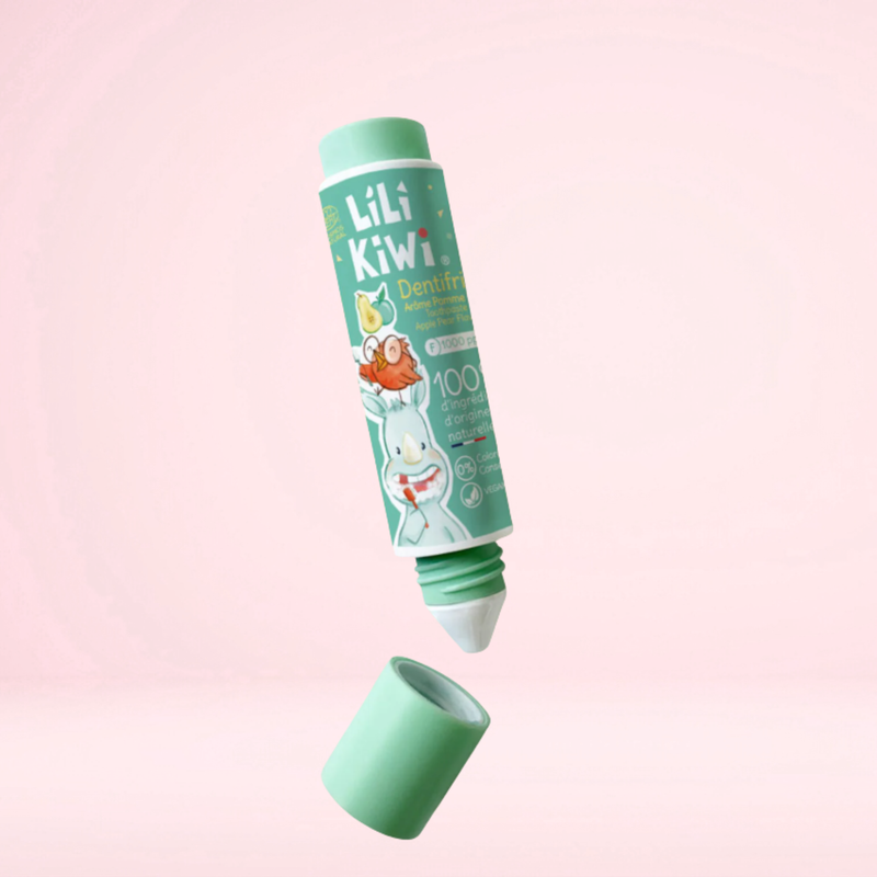 Dentifrice Fluor Pomme-Poire 3–12 ans 1000 ppm・LiliKiWi