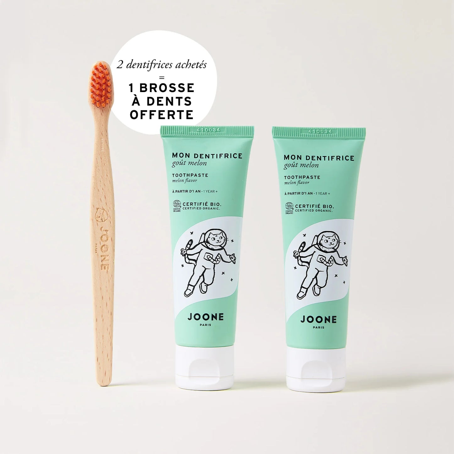 Dentifrice certifié bio enfant dès 1 an