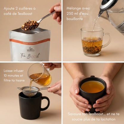 TeaBoost Pêche Melba Bio Allaitement・NEAMAMA