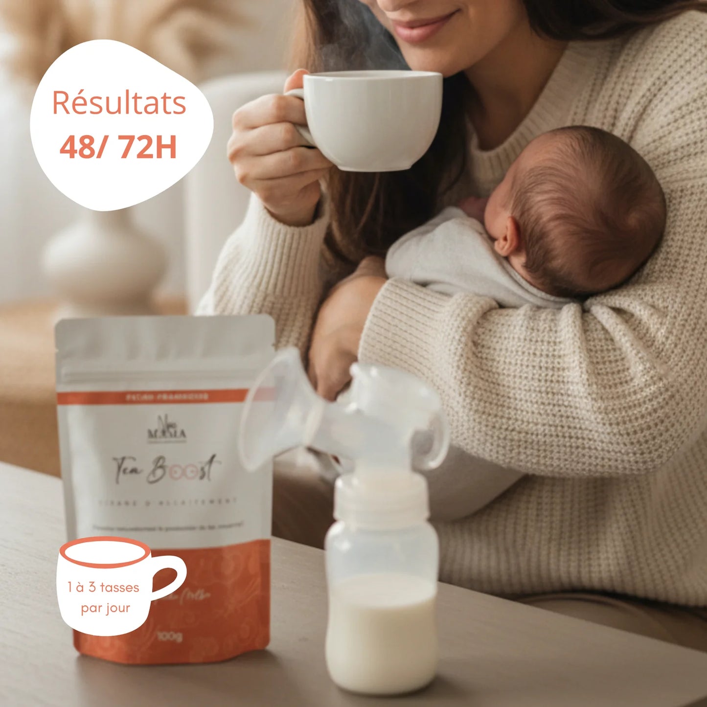 TeaBoost Pêche Melba Bio Allaitement・NEAMAMA