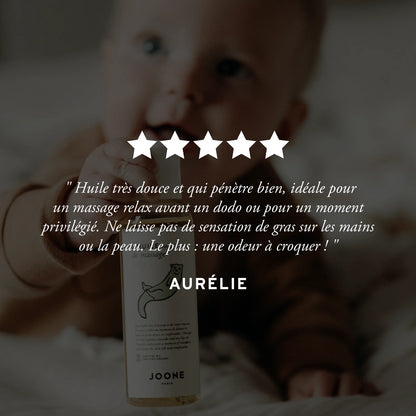 Huile de massage bébé — certifiée bio, dès la naissance (100 ml)