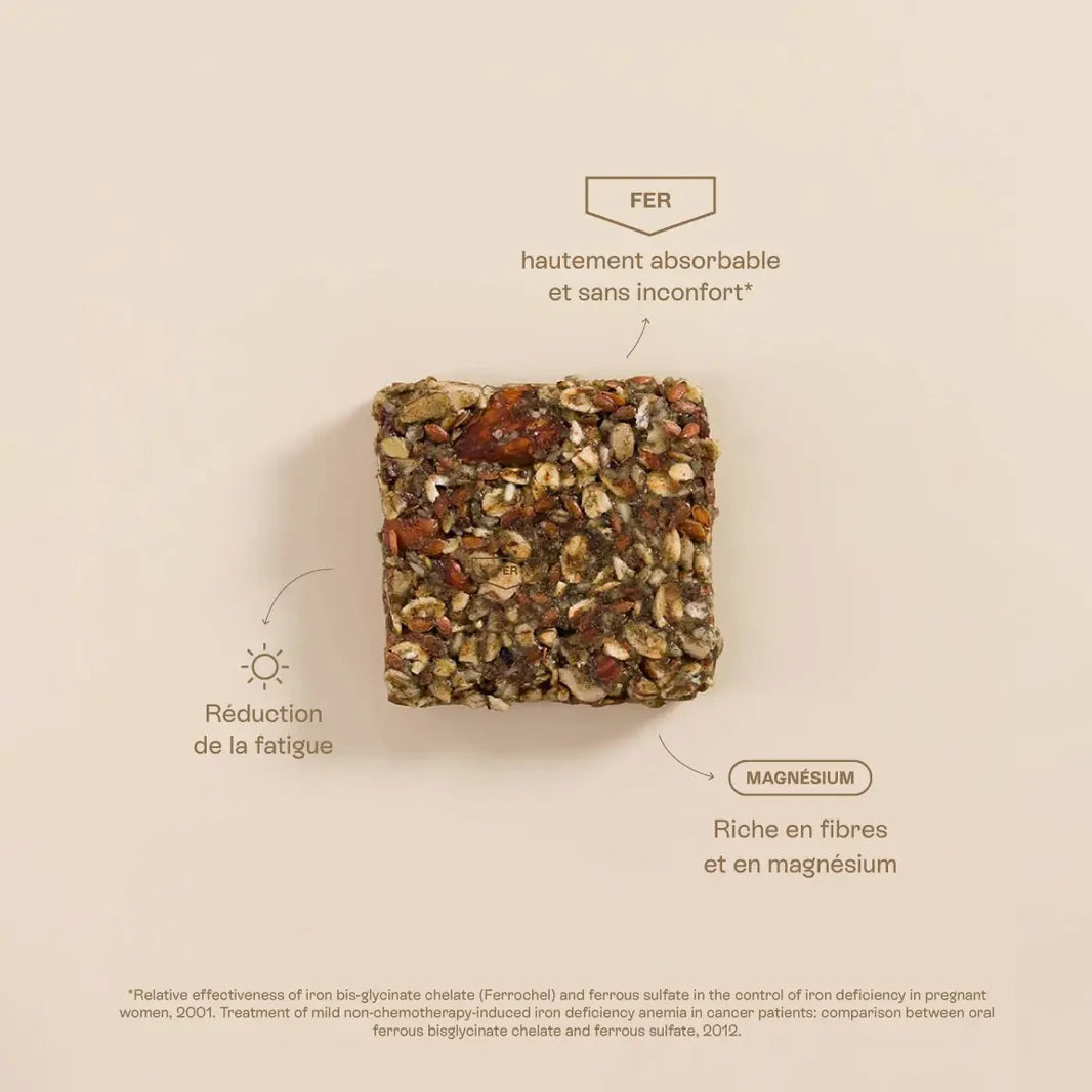 Snack Fer Bisglycinate Amandes & Noisettes – Jolly Mama – visuel 3