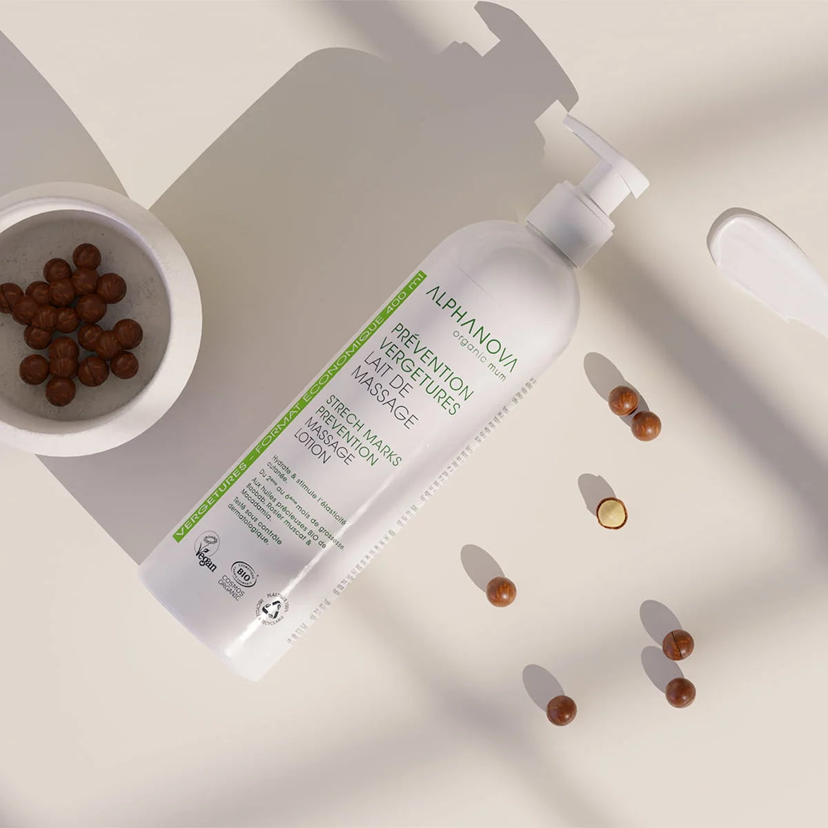 Lait de Massage Prévention Vergetures Bio・Alphanova