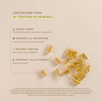Multivitamines DHA grossesse & fertilité