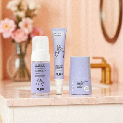 Box naturelle pour ado et pré-ado avec nettoyant visage, crème hydratante et déodorant sans compromis sur la santé. Idéale pour les peaux jeunes et sensibles.