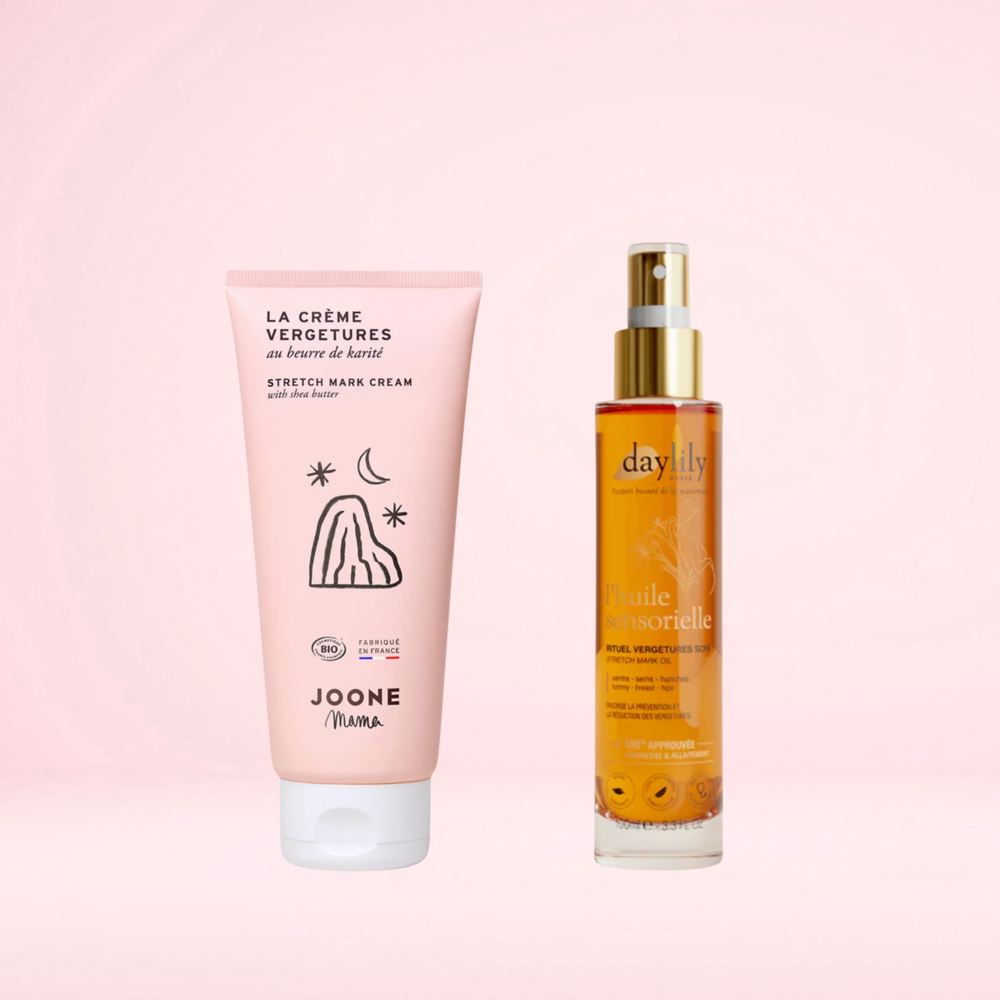 Box Anti-Vergetures Grossesse Essentielle – Routine Matin & Soir