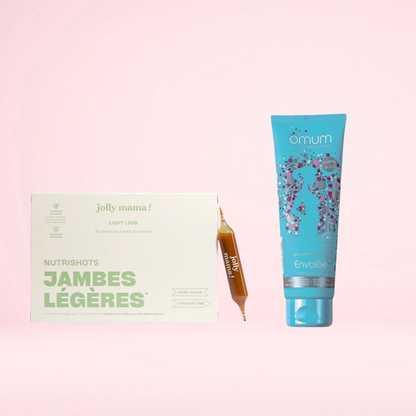 Box Jambes Lourdes Grossesse Essentielle – Gel + Complément Naturels