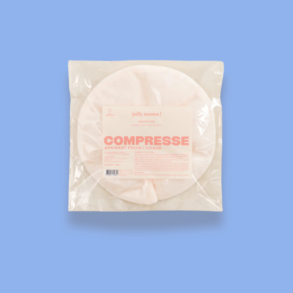 Compresse allaitement réutilisable pour soulager douleurs et engorgements avec chaud/froid