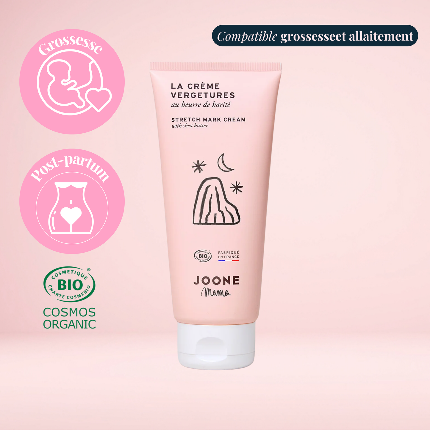 Crème Vergetures Bio Grossesse & Allaitement・Joone