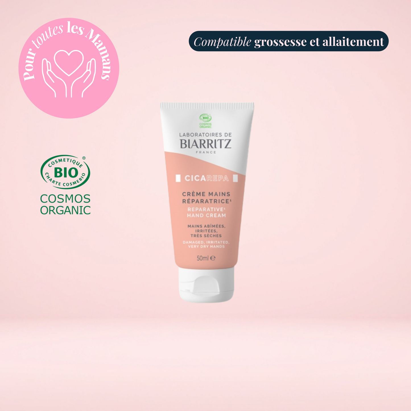 Crème mains réparatrices bio
