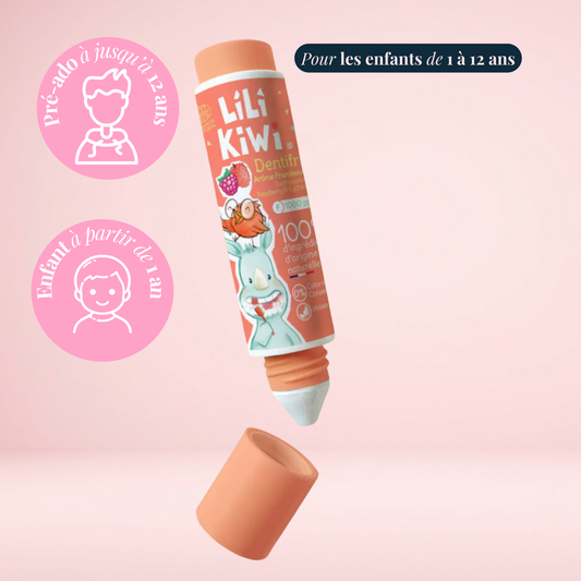 Dentifrice Fluor Enfant Framboise Litchi 1-12 ans