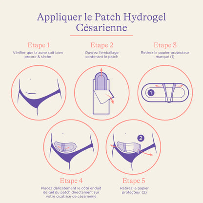 Patch Hydrogel pour Césarienne – Protection & apaisement cicatrice