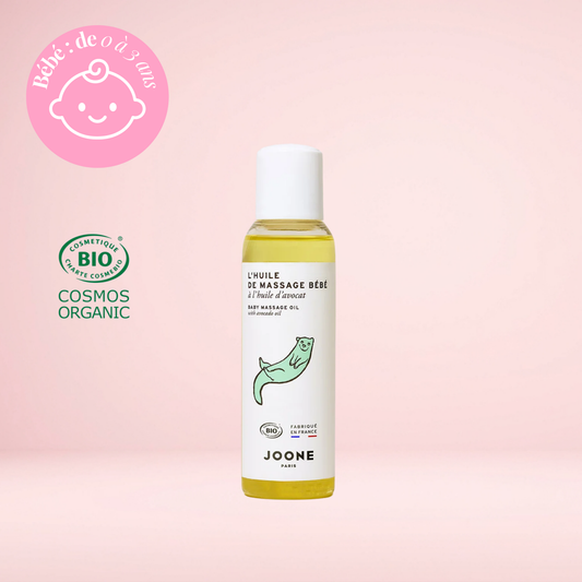 Huile de massage bébé — certifiée bio, dès la naissance (100 ml)