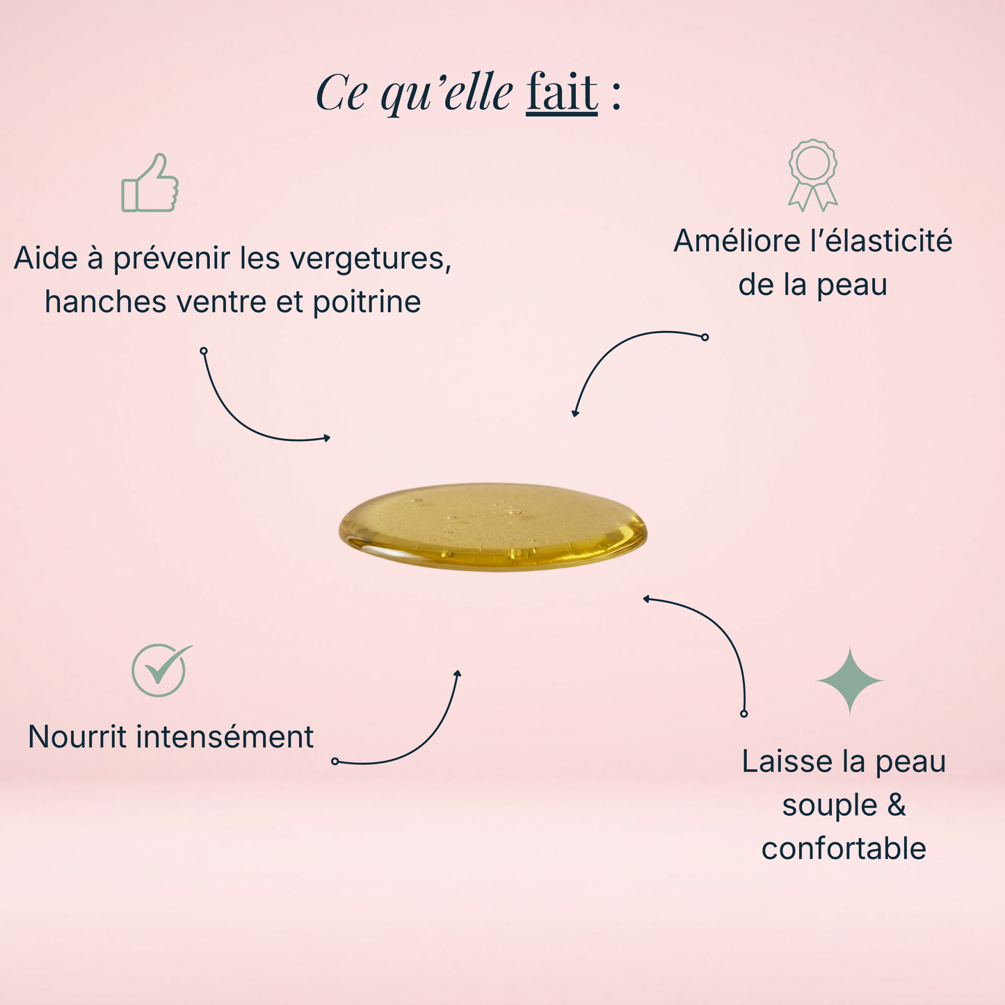 Huile sensorielle anti-vergetures