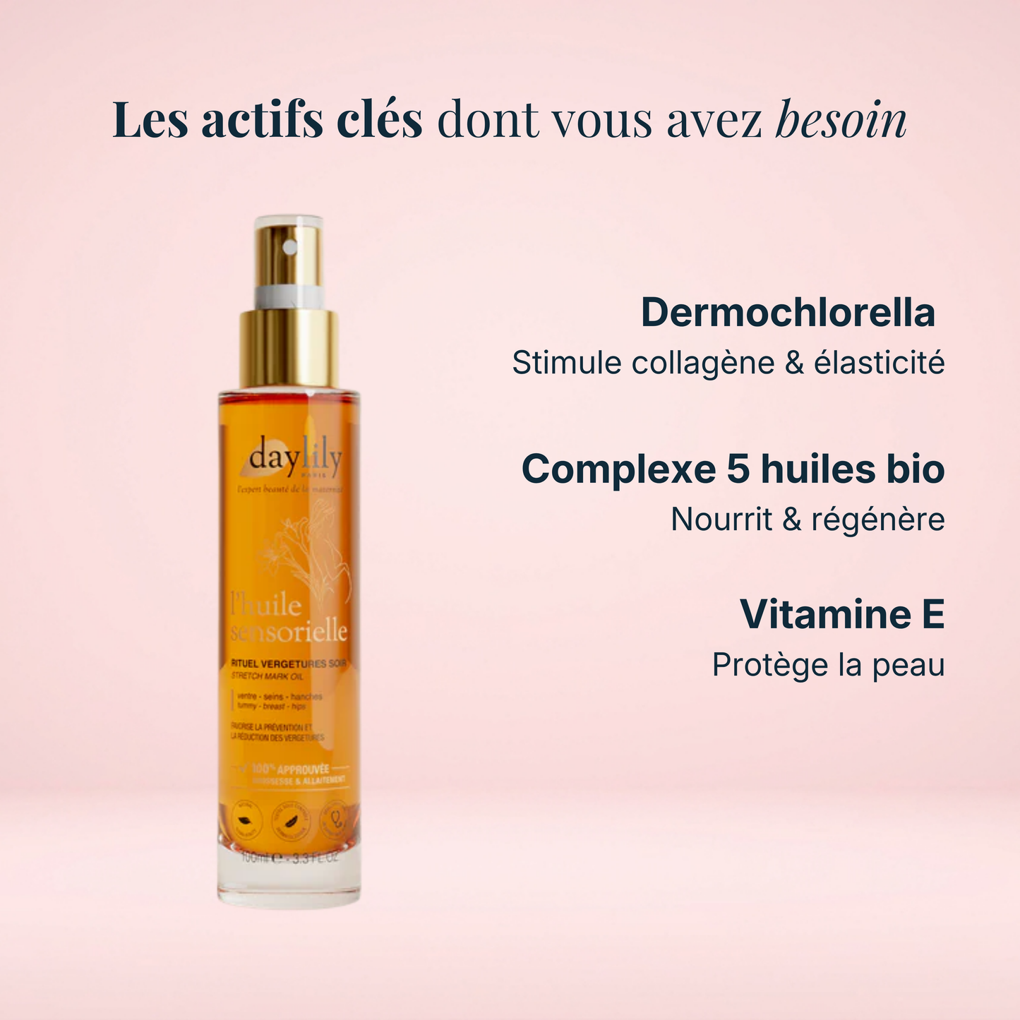 Huile sensorielle anti-vergetures