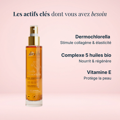 Huile sensorielle anti-vergetures