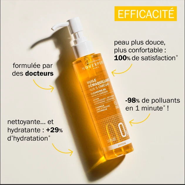 Huile Démaquillante aux 5 Omégas・Novexpert
