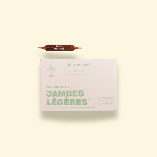 Boîte de NutriShots Jambes Légères pour améliorer la circulation et réduire la sensation de jambes lourdes naturellement
