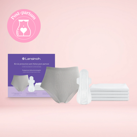 Box Anti-Fuites Post-Partum Essentielle – Kit Maternité Lansinoh