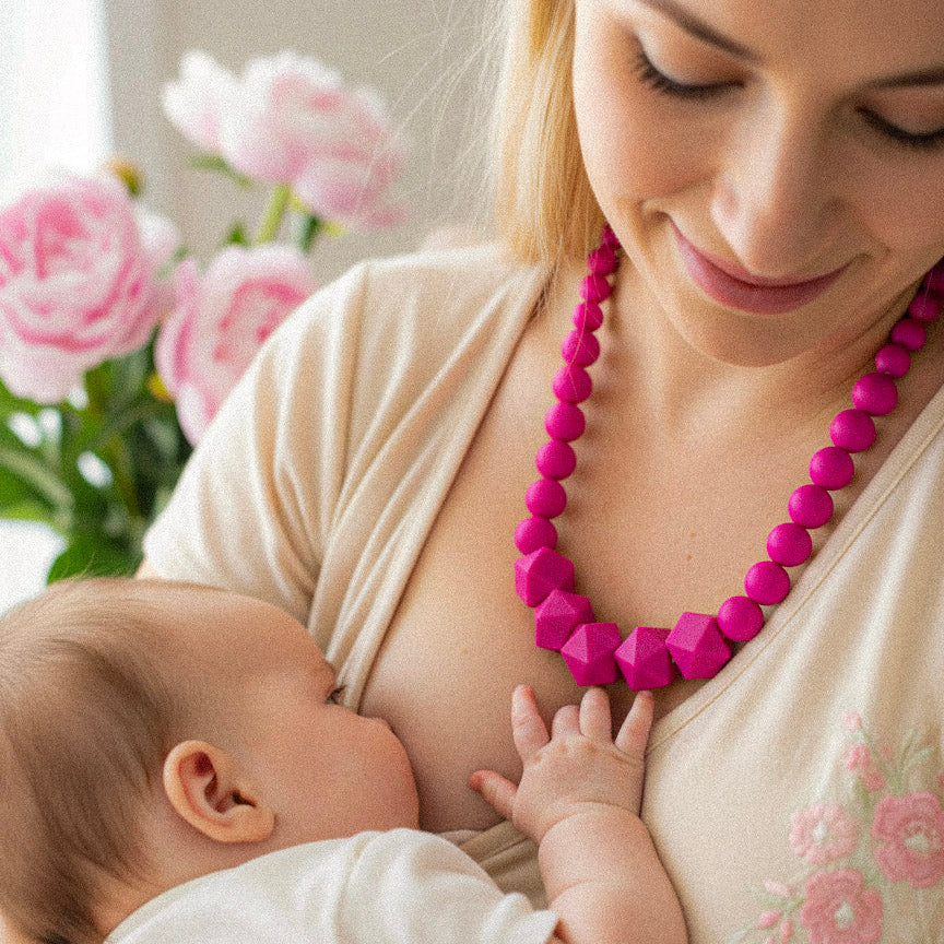 Collier de Portage & d'Allaitement - Silicone alimentaire - Aylie