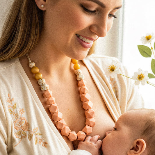 Collier d’allaitement & portage – Silicone alimentaire - Lucy