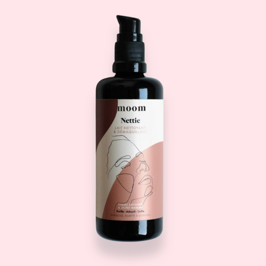 Lait démaquillant Nettie – Purifie, adoucit et unifie la peau, compatible grossesse