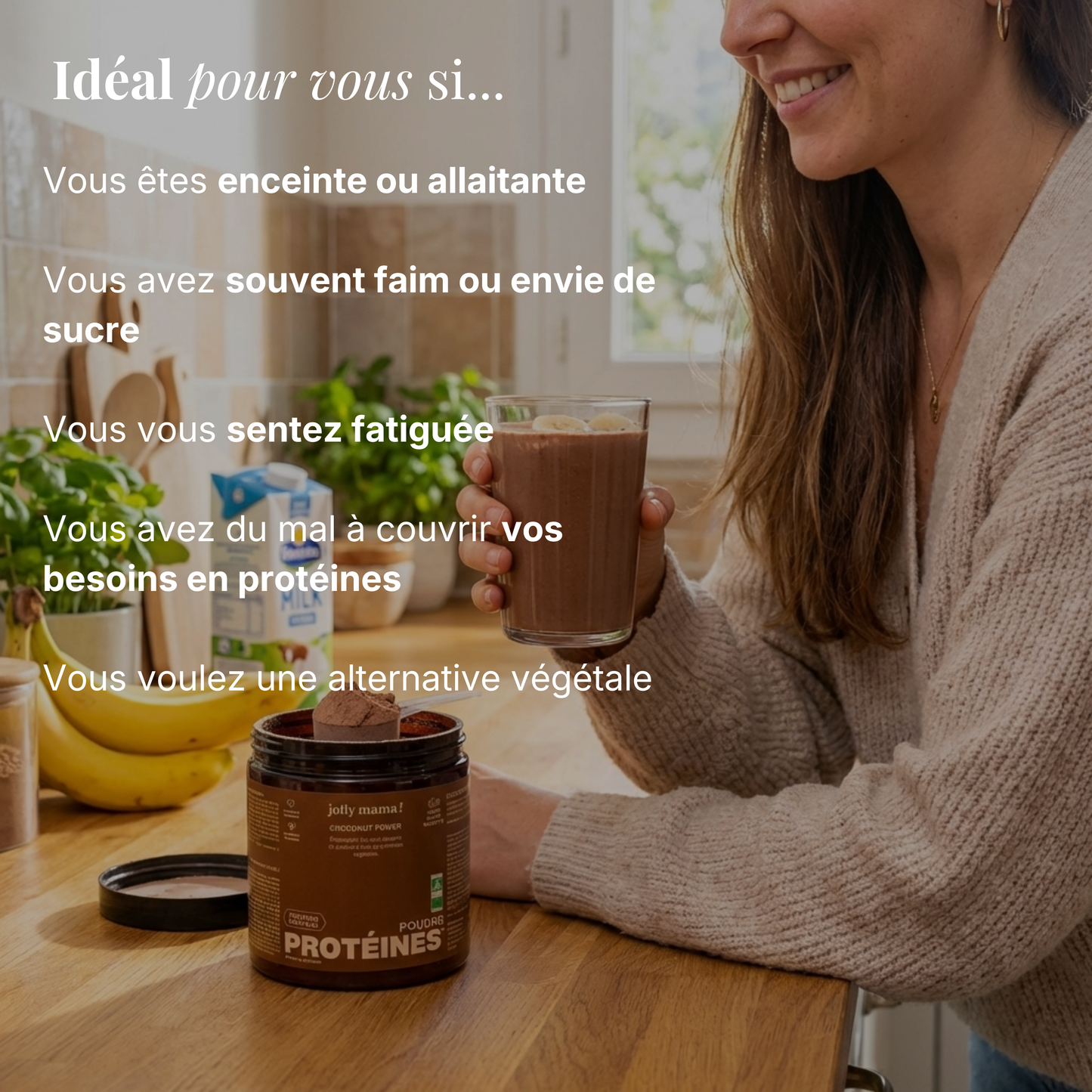 Poudre protéines végétale au chocolat Bio