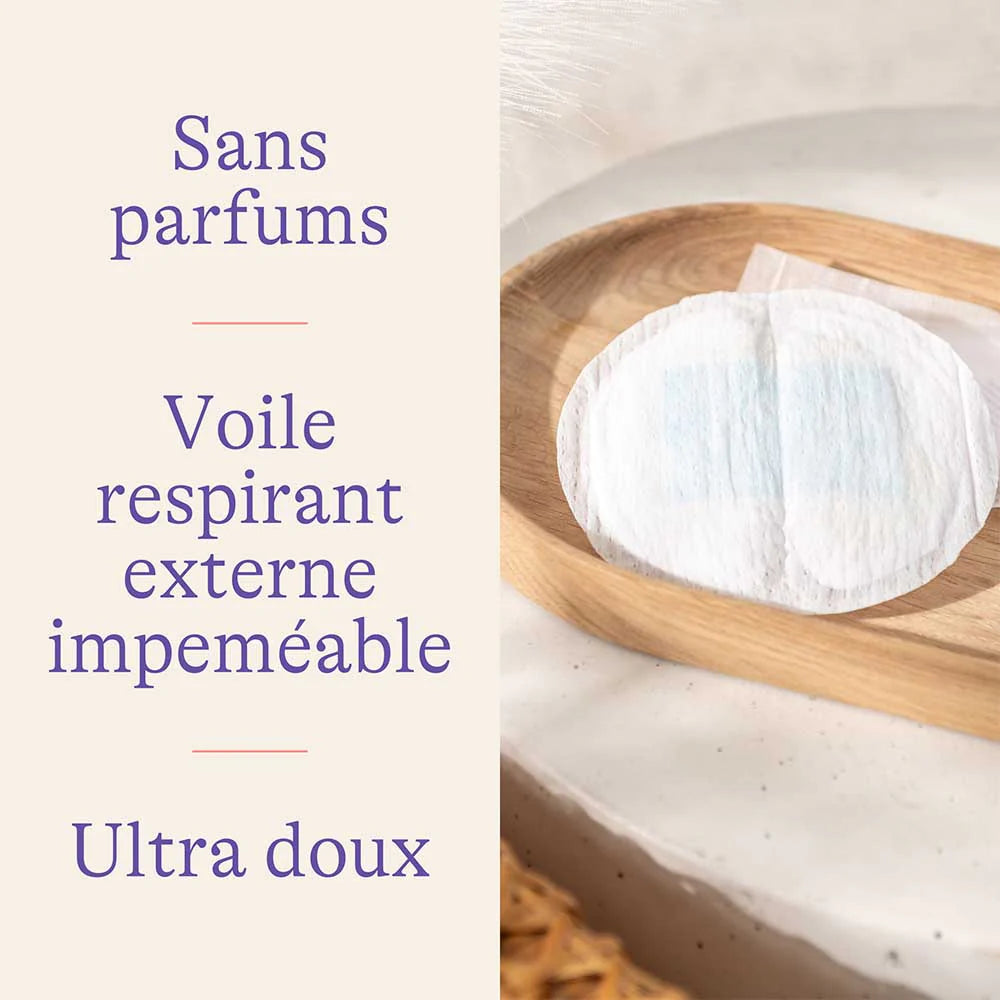 Coussinets d’Allaitement Jetables Blue Lock® – Ultra-absorbants jour & nuit