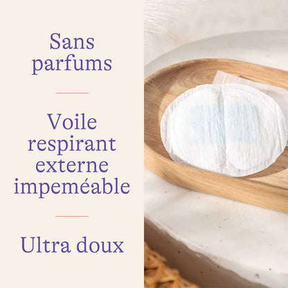 Coussinets d’Allaitement Jetables Blue Lock® – Ultra-absorbants jour & nuit
