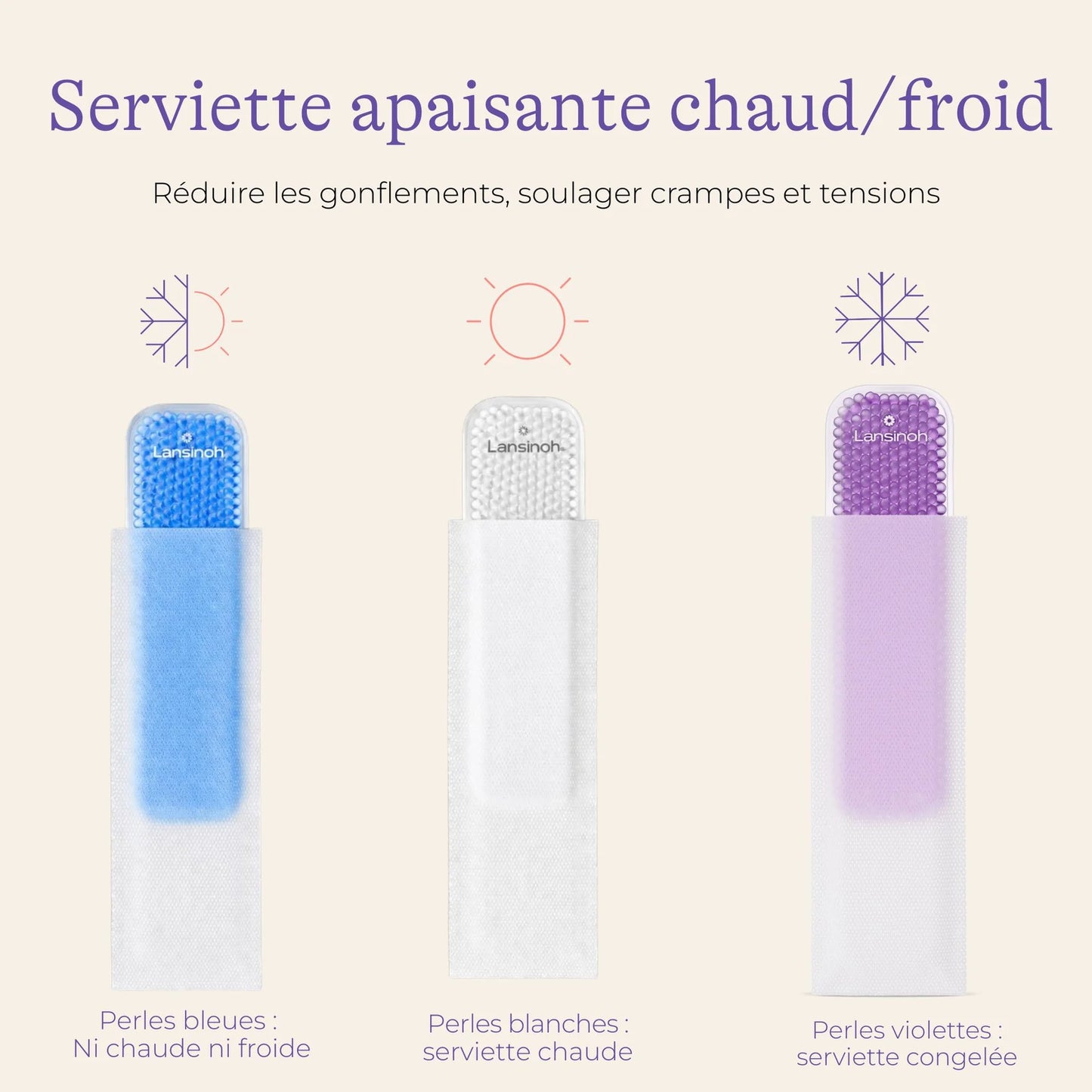 Compresse Périnée Post-Accouchement Chaud & Froid Réutilisable・Lansinoh
