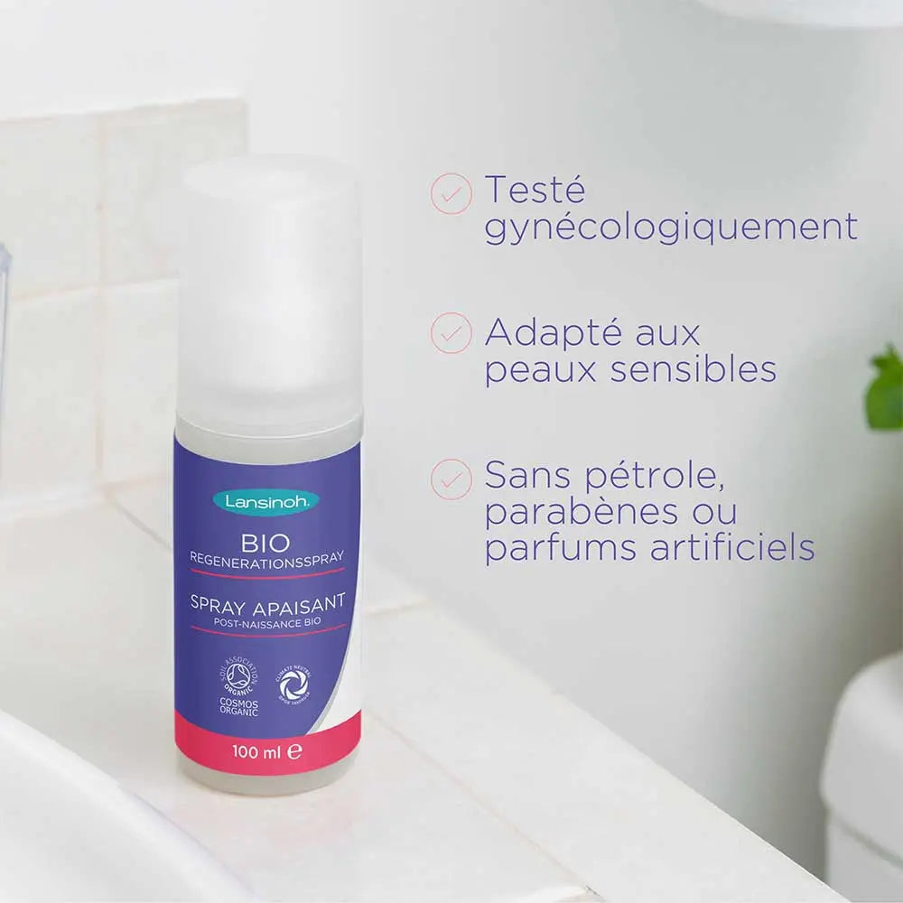 Spray apaisant post naissance BIO – Soulagement périnée post-partum