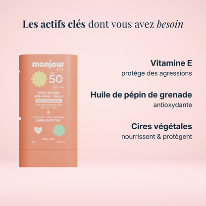 Stick Solaire Invisible SPF50 – Dès 6 mois
